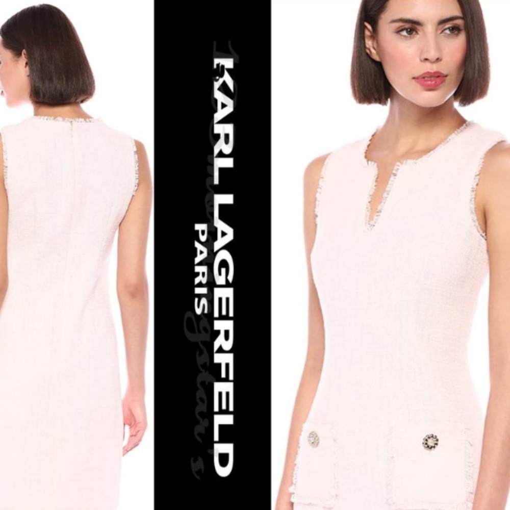 Karl Lagerfield Paris Tweed Sheath Dress